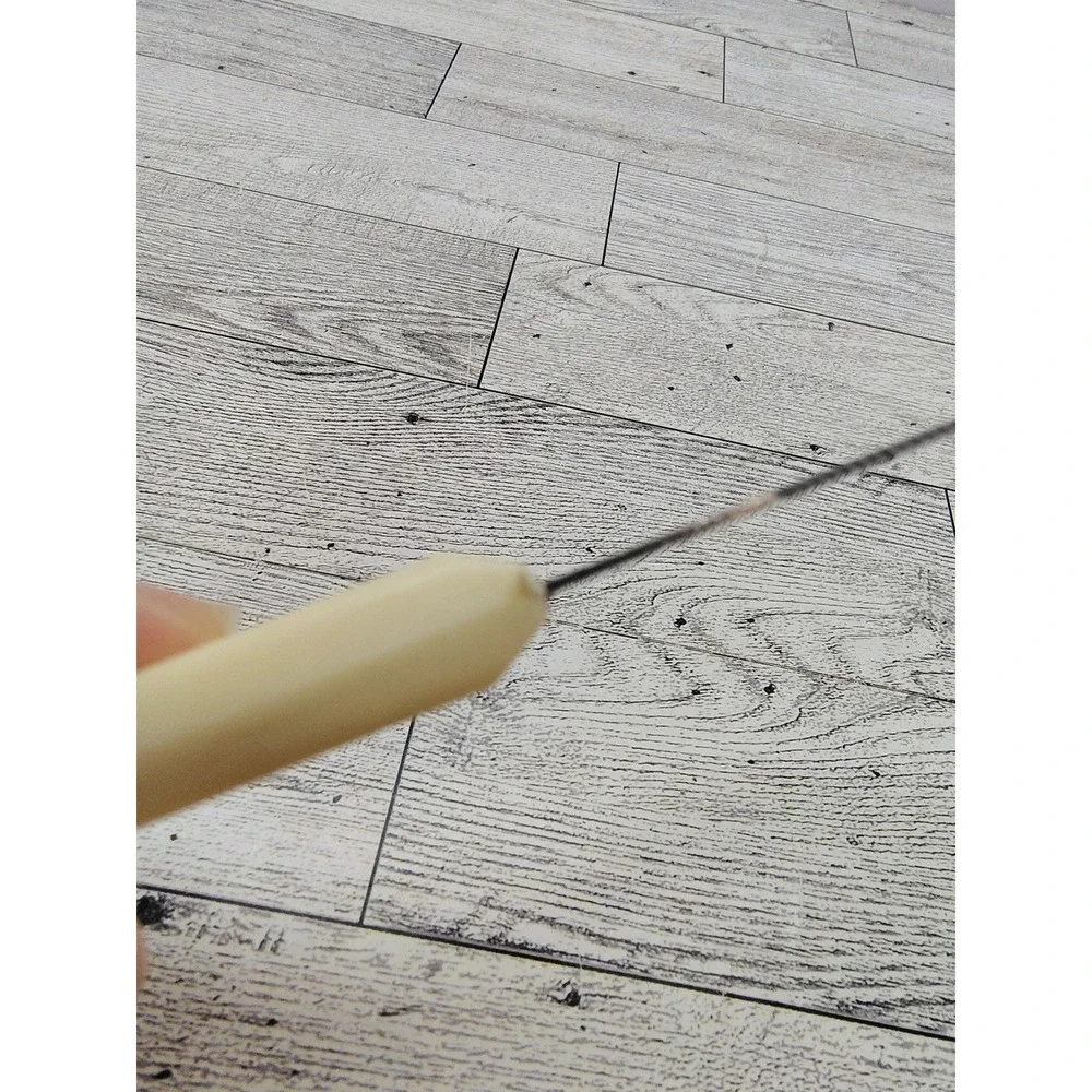 Vintage Quikut Quikkle Dual Serrated Edge Steak Knife Cream‎ Handle Retro MCM